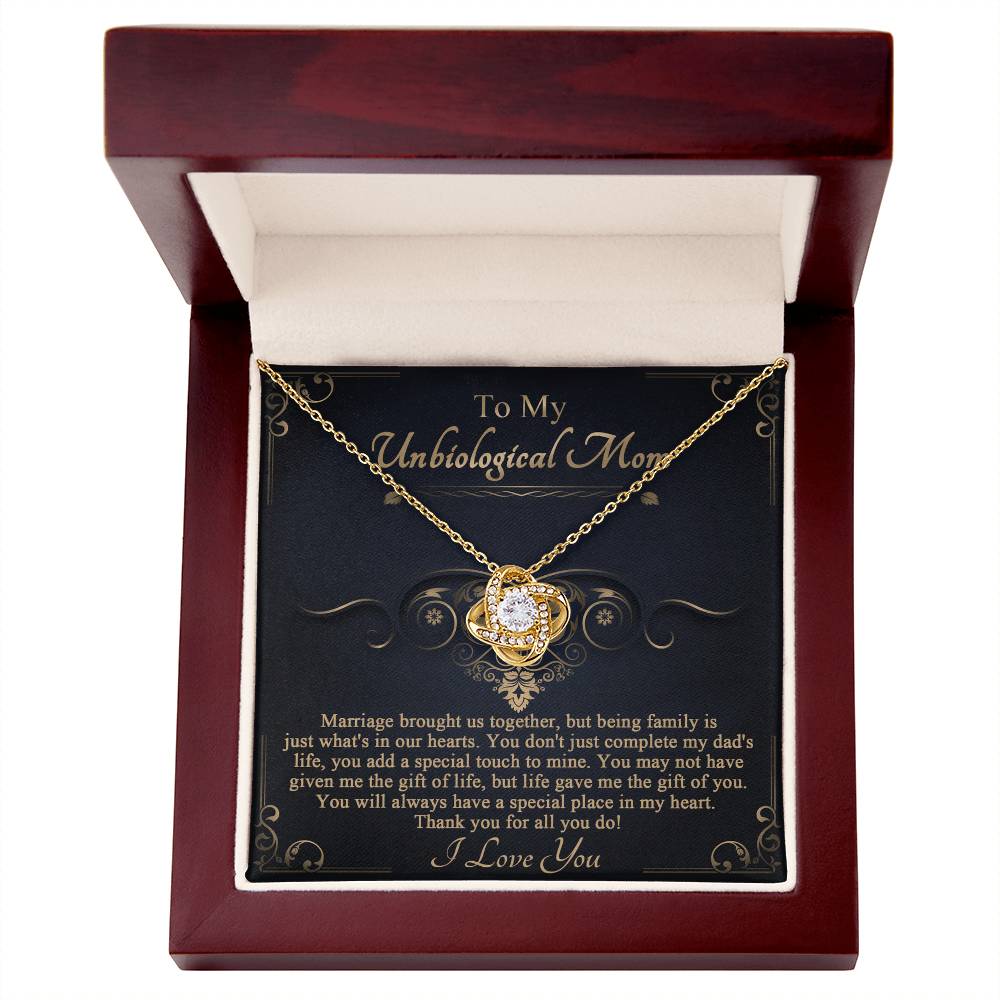 Special Place In My Heart - Love Knot Necklace For Bonus Mom
