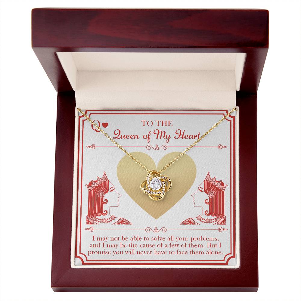 Queen Of My Heart - Love Knot Necklace For Her
