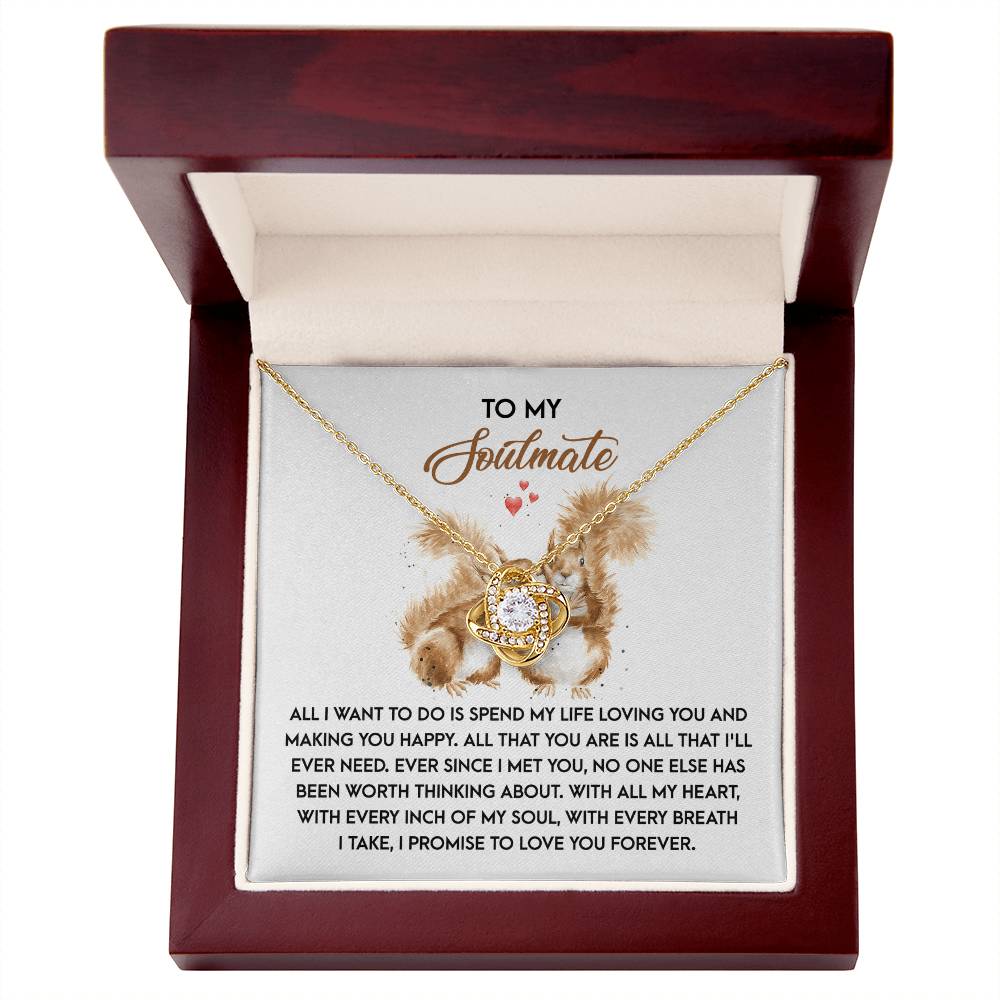Making You Happy - Love Knot Necklace For Soulmate For Christmas