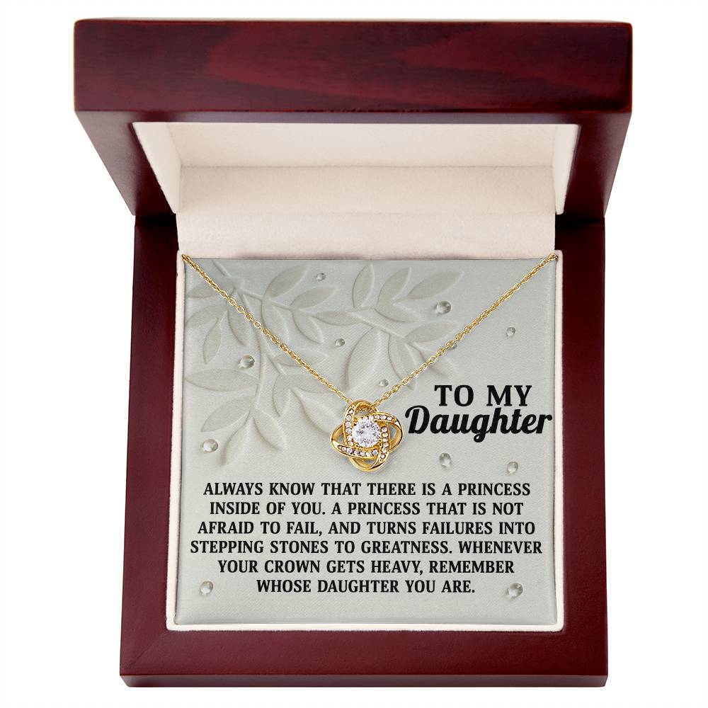 Inside Of You - Love Knot Necklace For Daughter