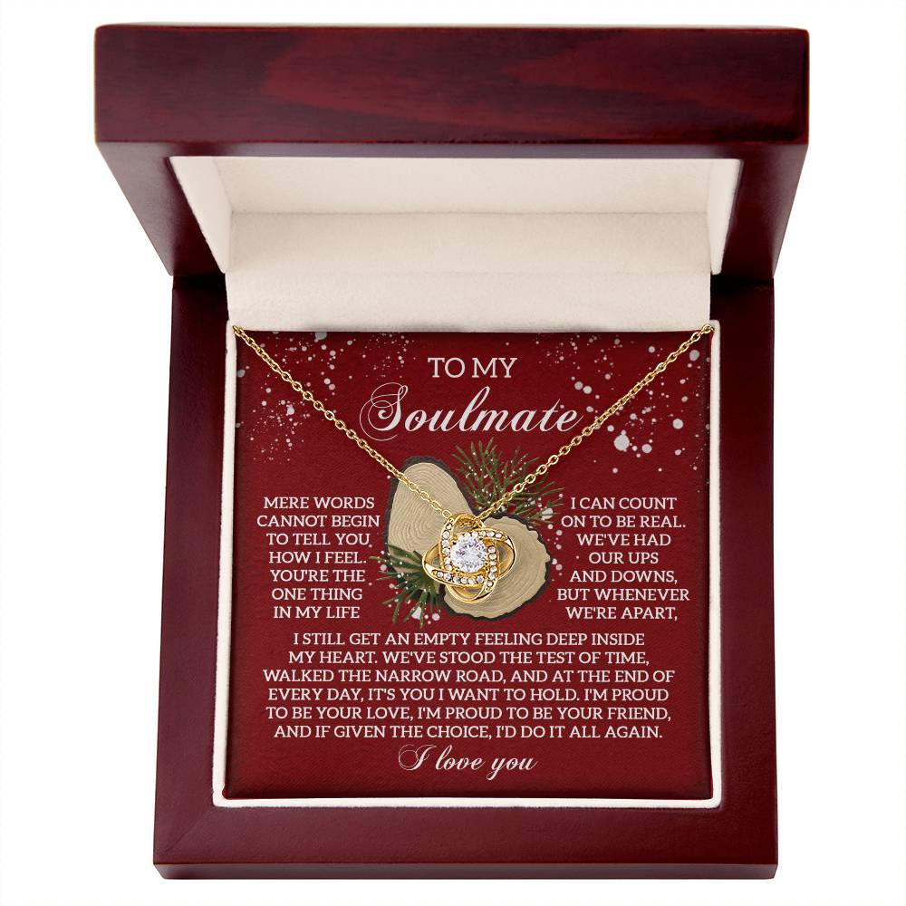 Test Of Time - Love Knot Necklace For Soulmate For Christmas