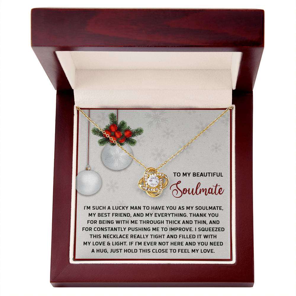 Feel My Love - Love Knot Necklace For Soulmate For Christmas