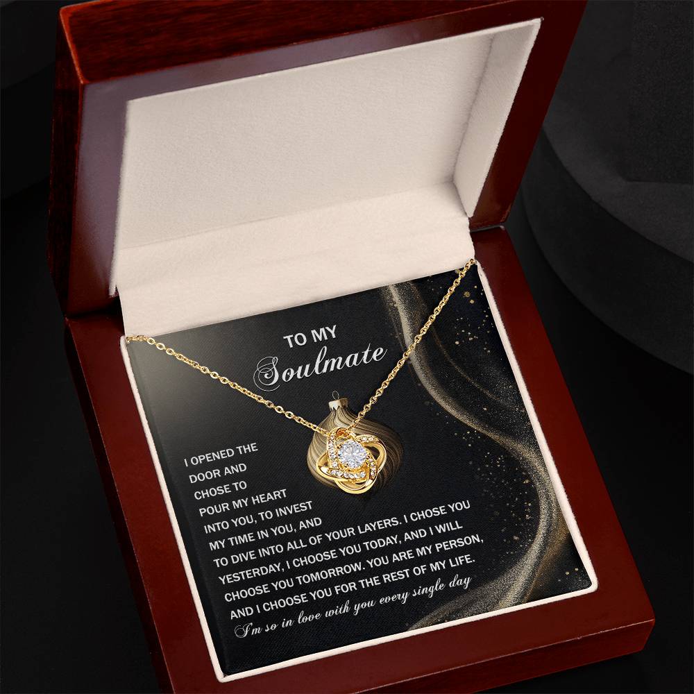 Into You - Love Knot Necklace For Soulmate For Christmas