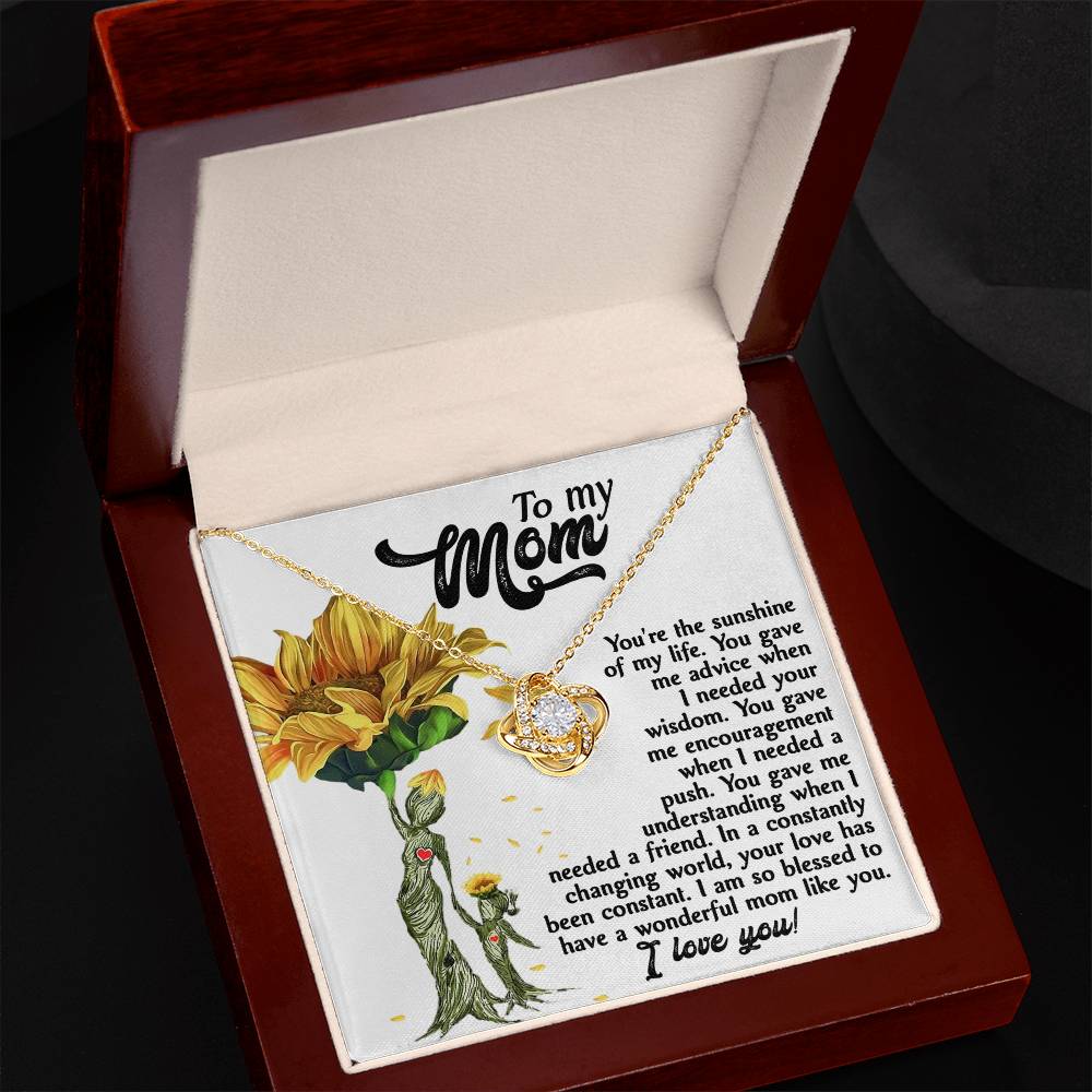 Sunshine Of My Life - Love Knot Necklace For Mom
