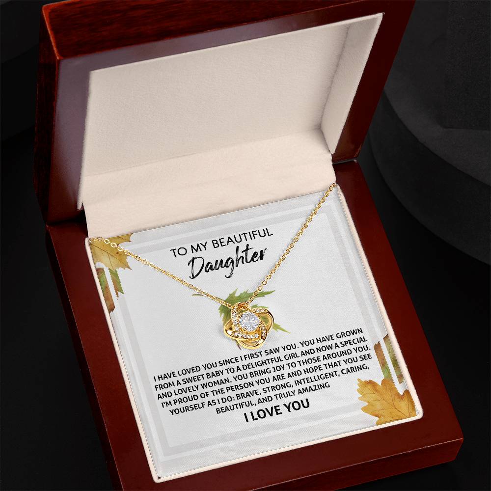 See Yourself As I Do - Love Knot Necklace For Daughter