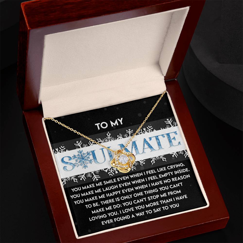 Loving You - Love Knot Necklace For Soulmate For Christmas