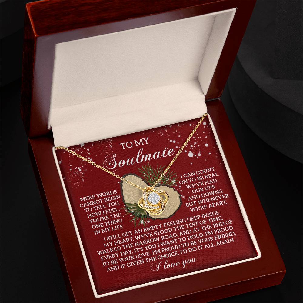 Test Of Time - Love Knot Necklace For Soulmate For Christmas