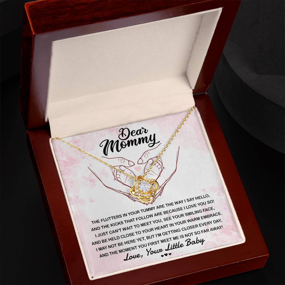The Way I Say Hello - Love Knot Necklace For Mom-To-Be