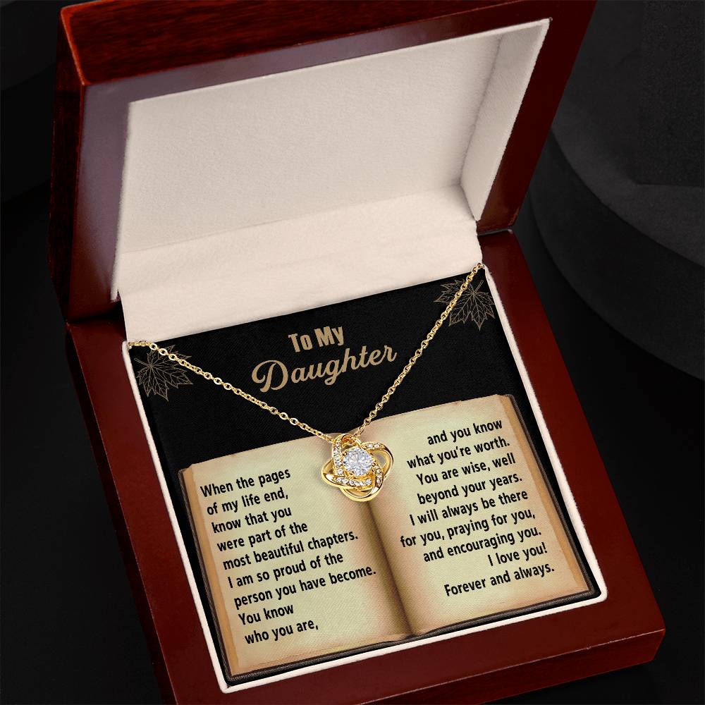 Beyond Your Years - Love Knot Necklace For Daughter