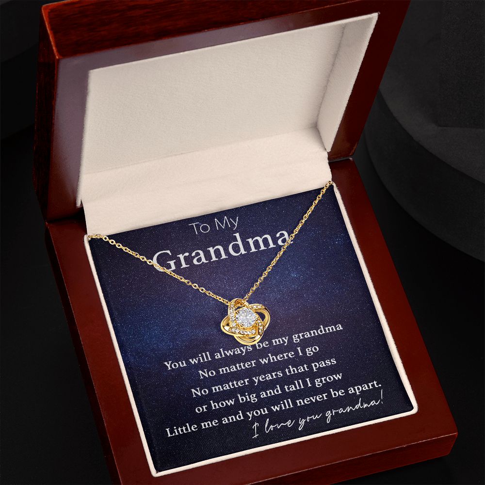 Never Be Apart - Love Knot Necklace For Grandma