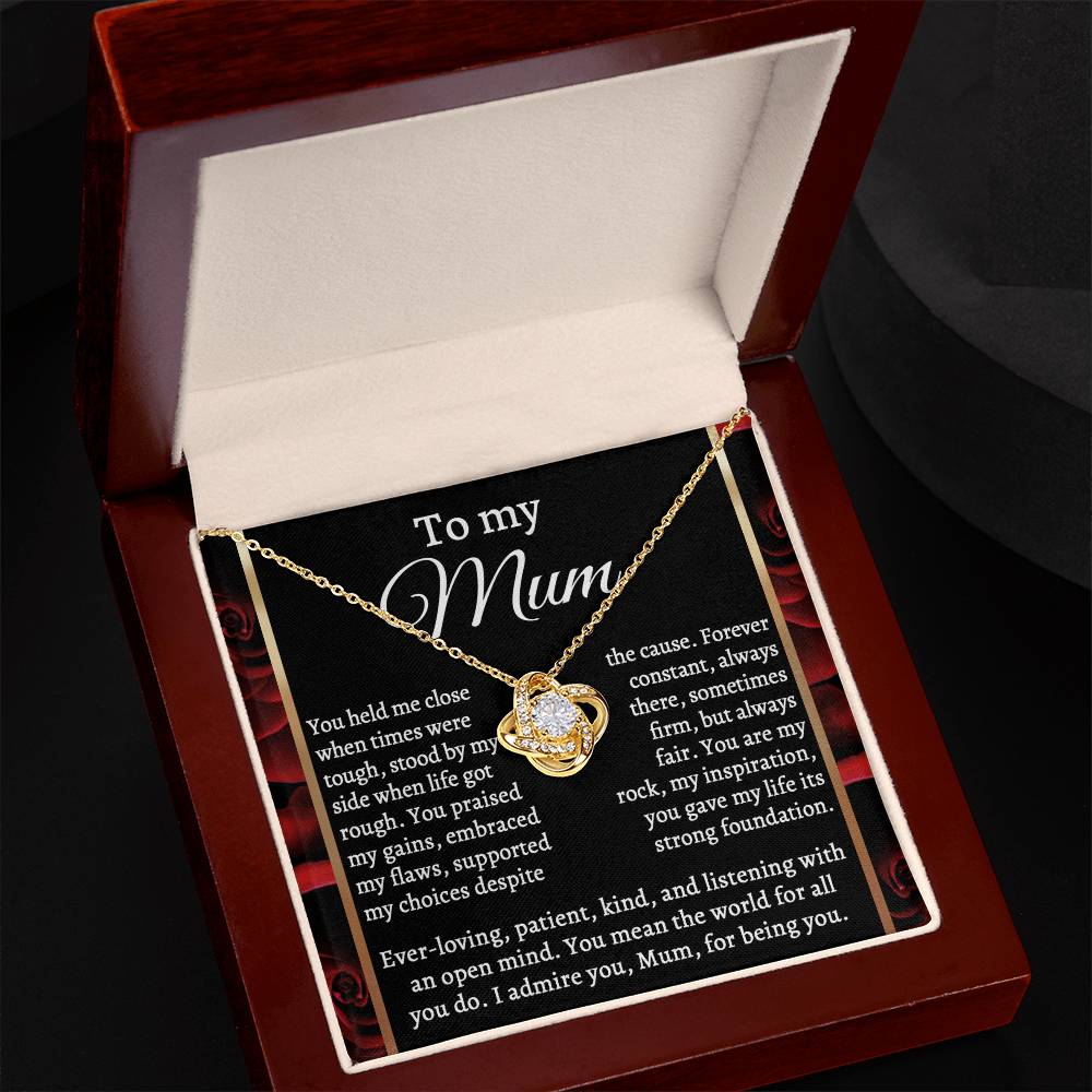 For All You Do - Love Knot Necklace For Mom