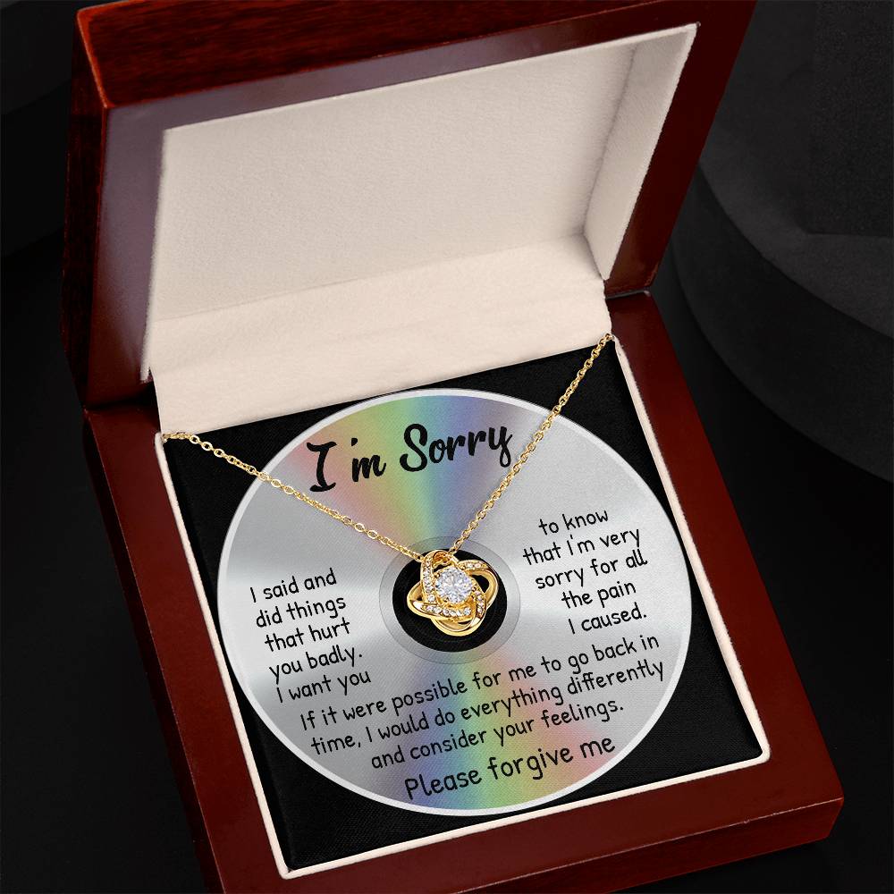 To Go Back In Time - Love Knot Apology Necklace