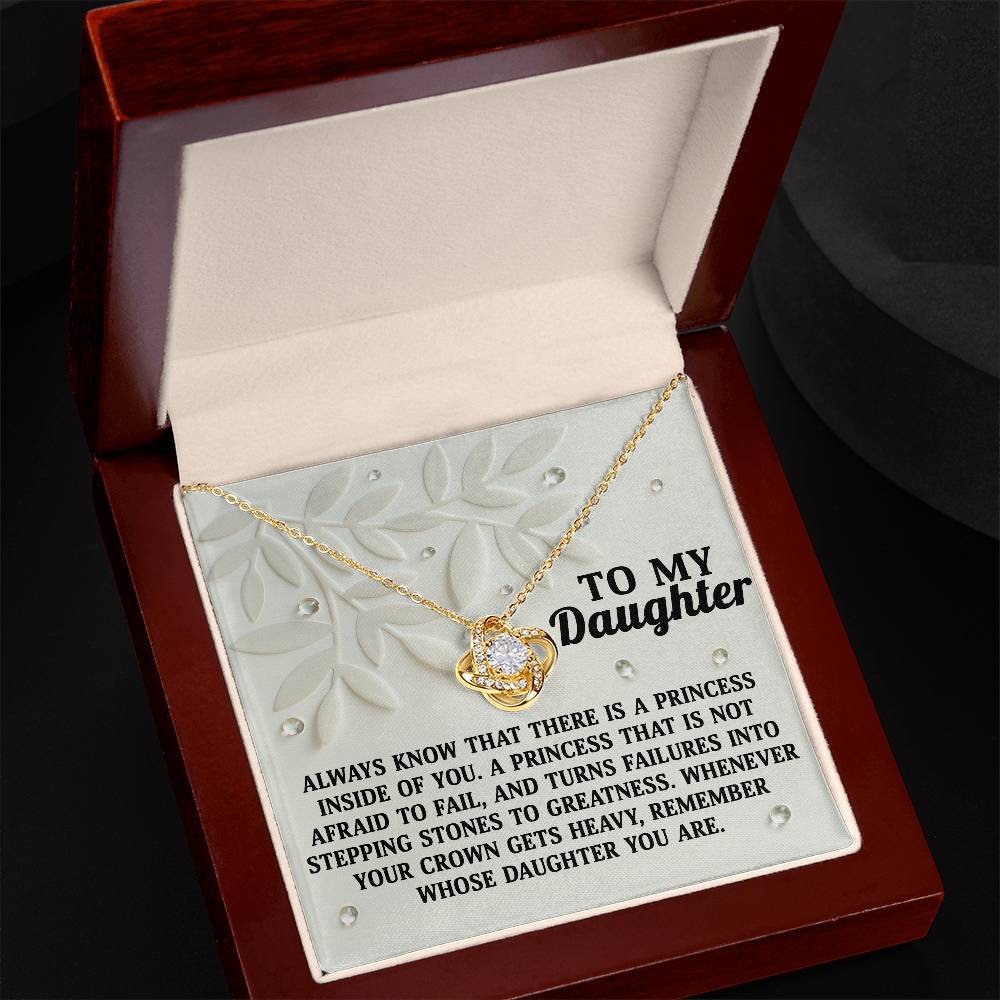 Inside Of You - Love Knot Necklace For Daughter