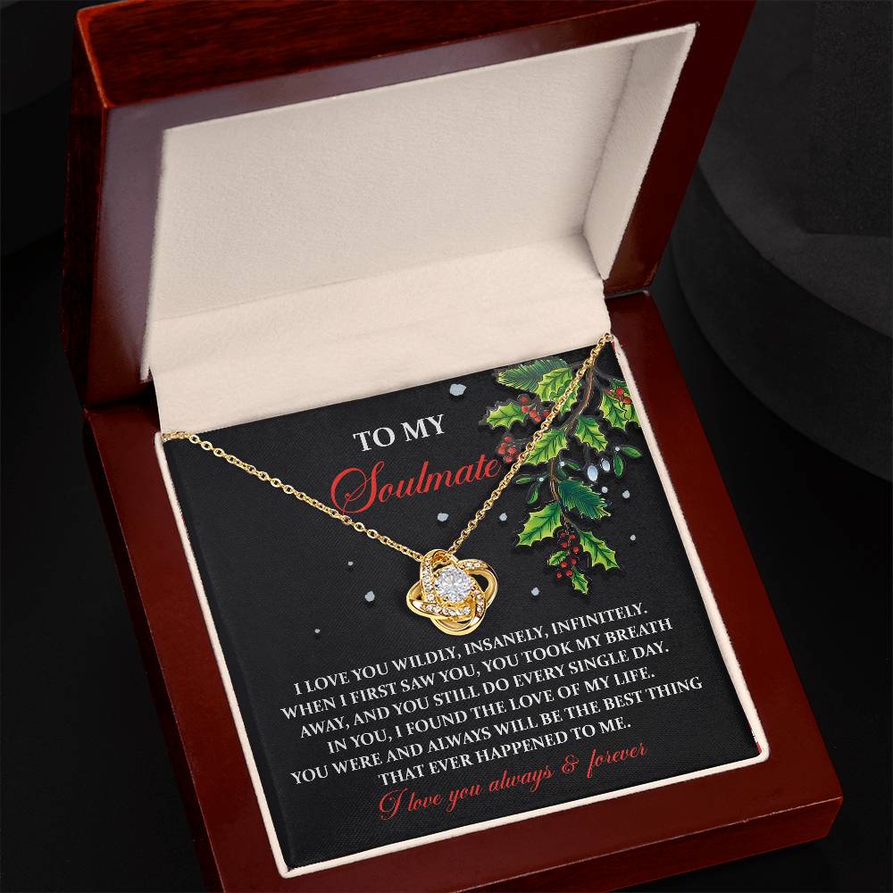 Love Of My Life - Love Knot Necklace For Soulmate For Christmas