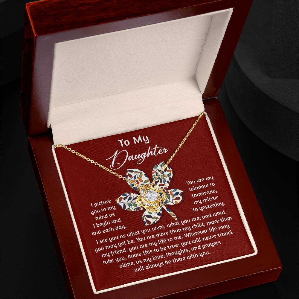 Window To Tomorrow - Love Knot Necklace For Daughter