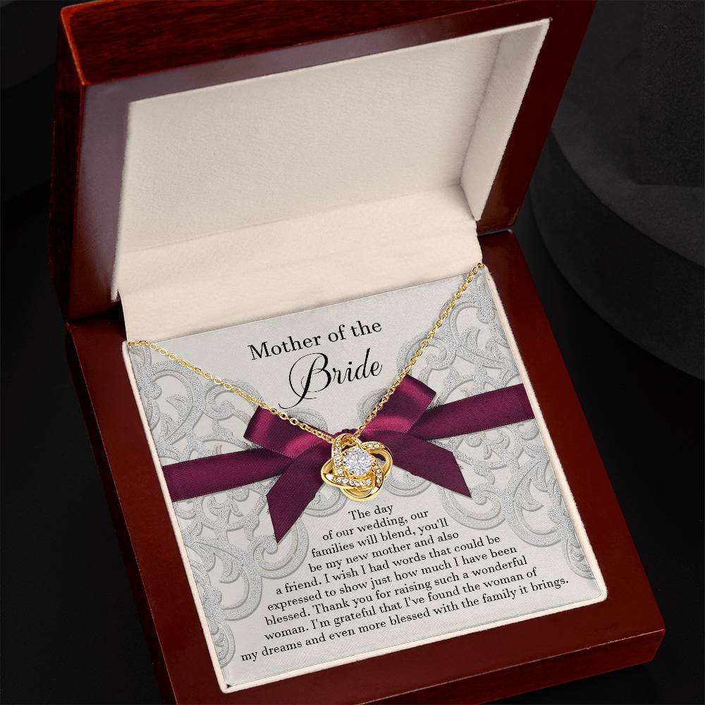 My New Mother - Love Knot Necklace For Bride's Mother