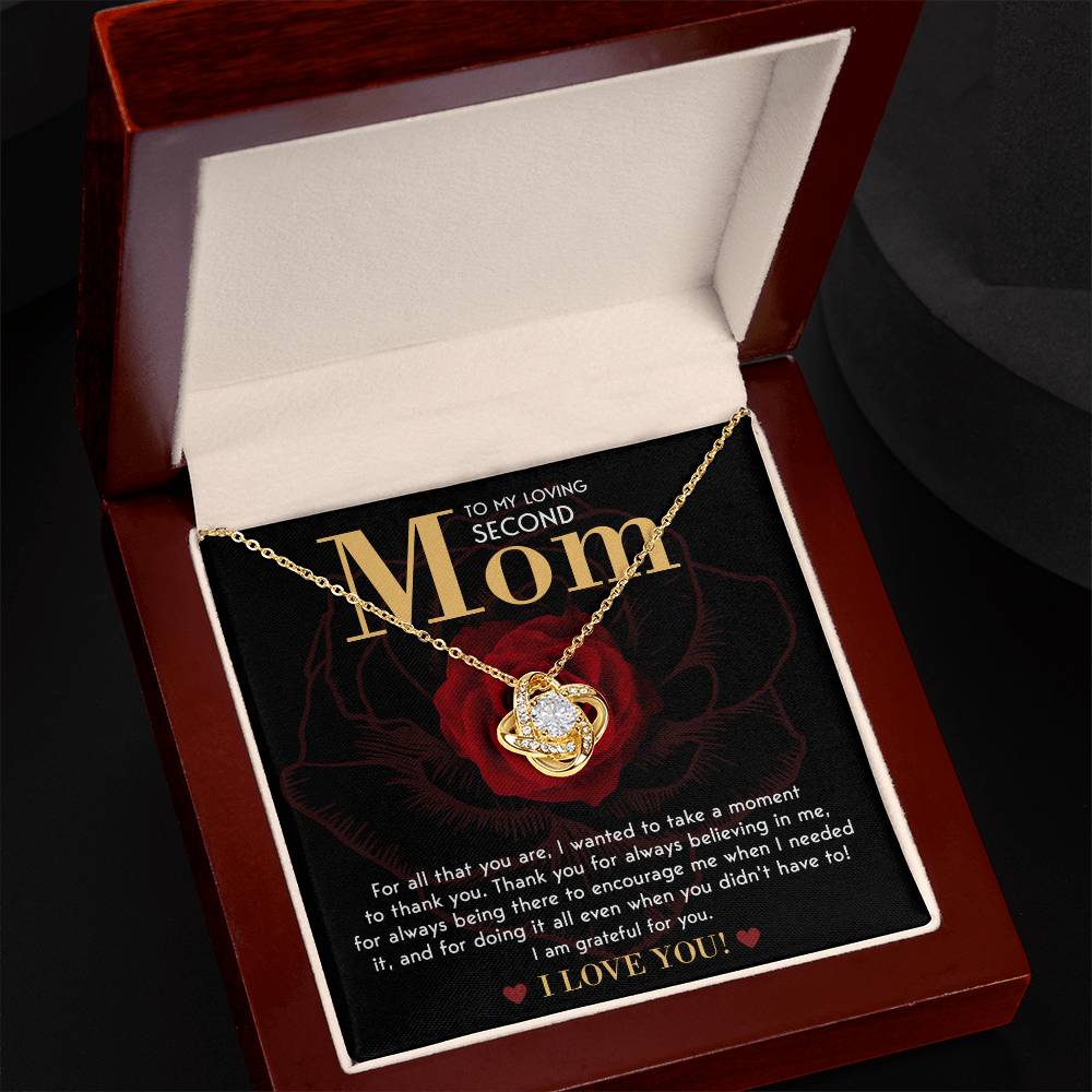 For All That You Are - Love Knot Necklace For Bonus Mom