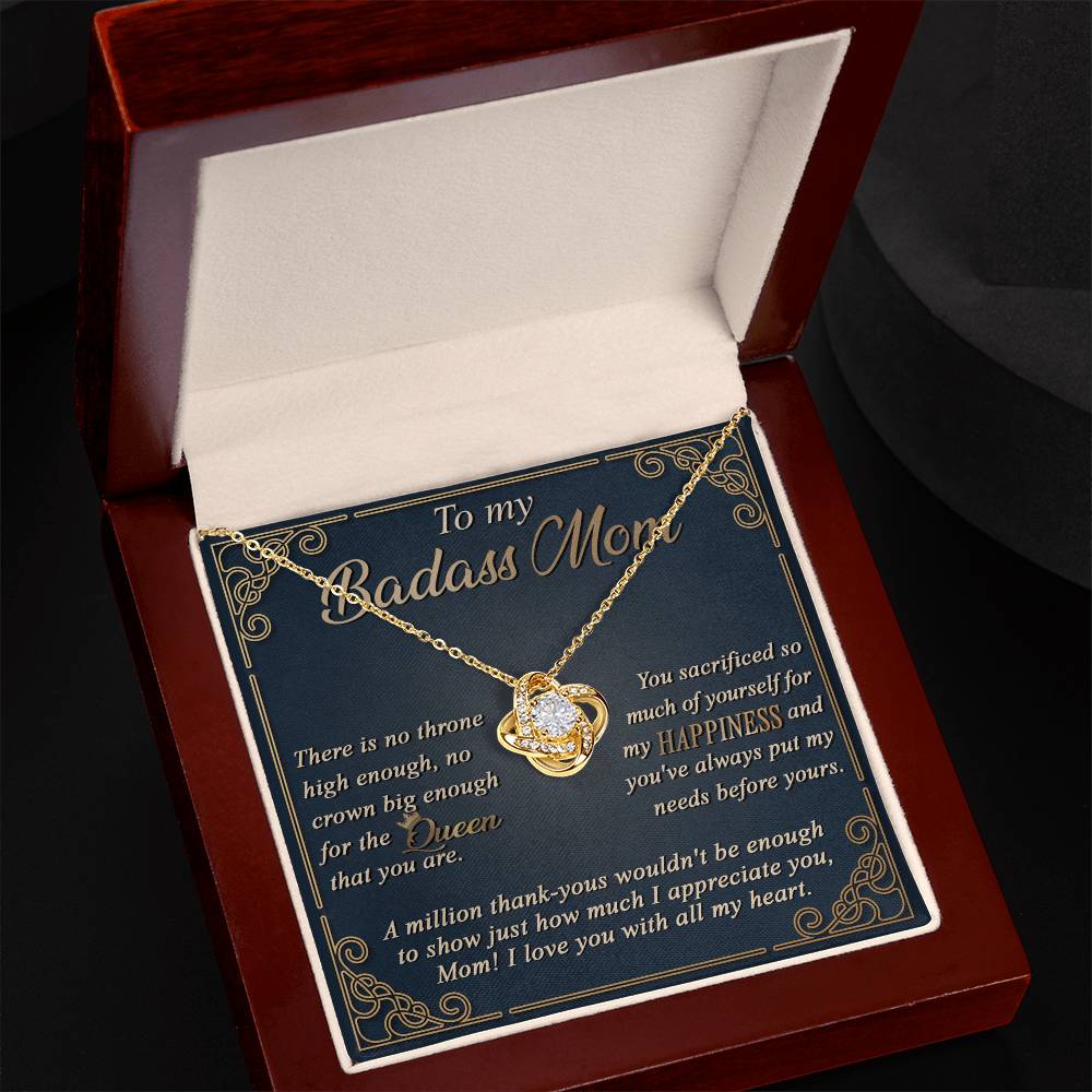 The Queen That You Are - Love Knot Necklace For Mom