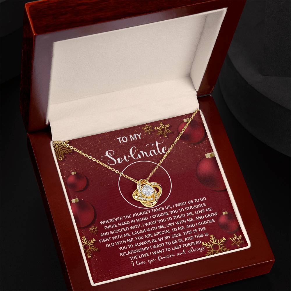To Struggle And Succeed With - Love Knot Necklace For Soulmate For Christmas