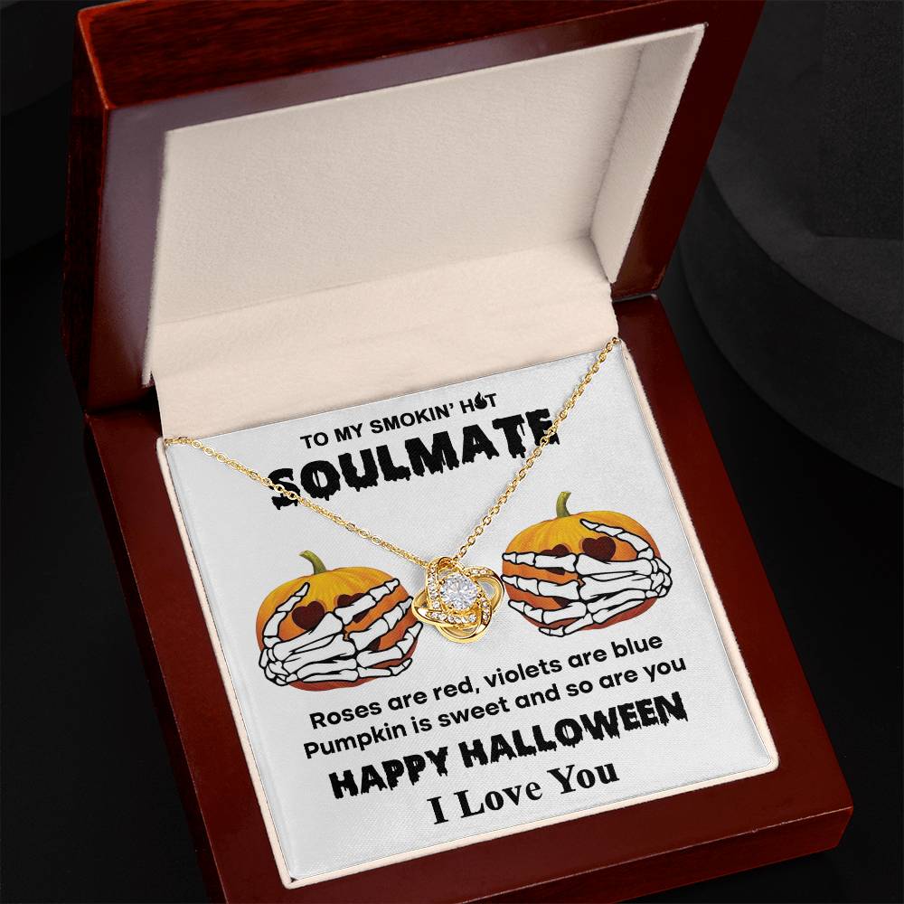 Sweet Pumpkin - Love Knot Halloween Necklace For Soulmate