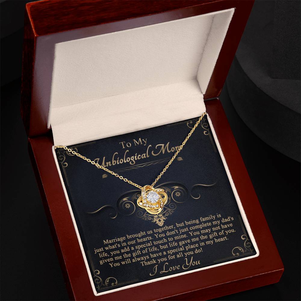 Special Place In My Heart - Love Knot Necklace For Bonus Mom