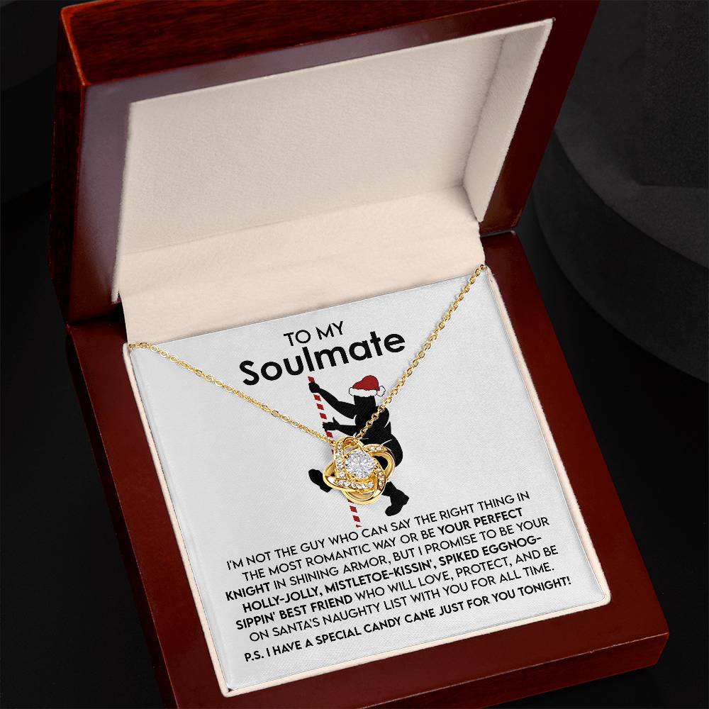 On Santa's Naughty List - Love Knot Necklace For Soulmate For Christmas