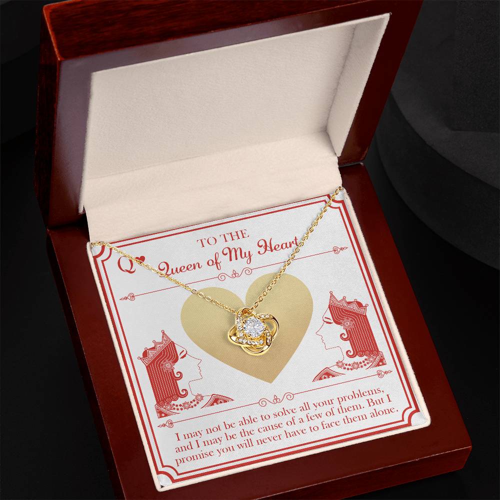 Queen Of My Heart - Love Knot Necklace For Her