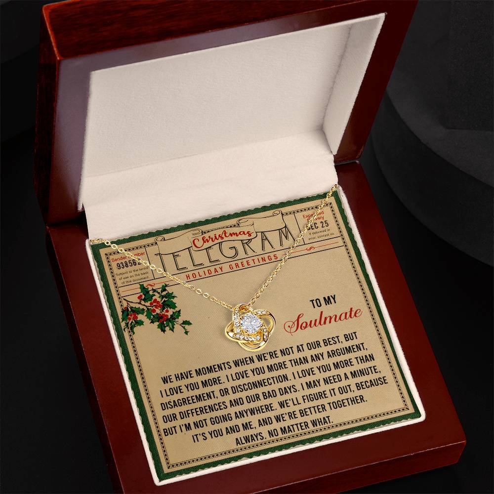 Better Together - Love Knot Necklace For Soulmate For Christmas