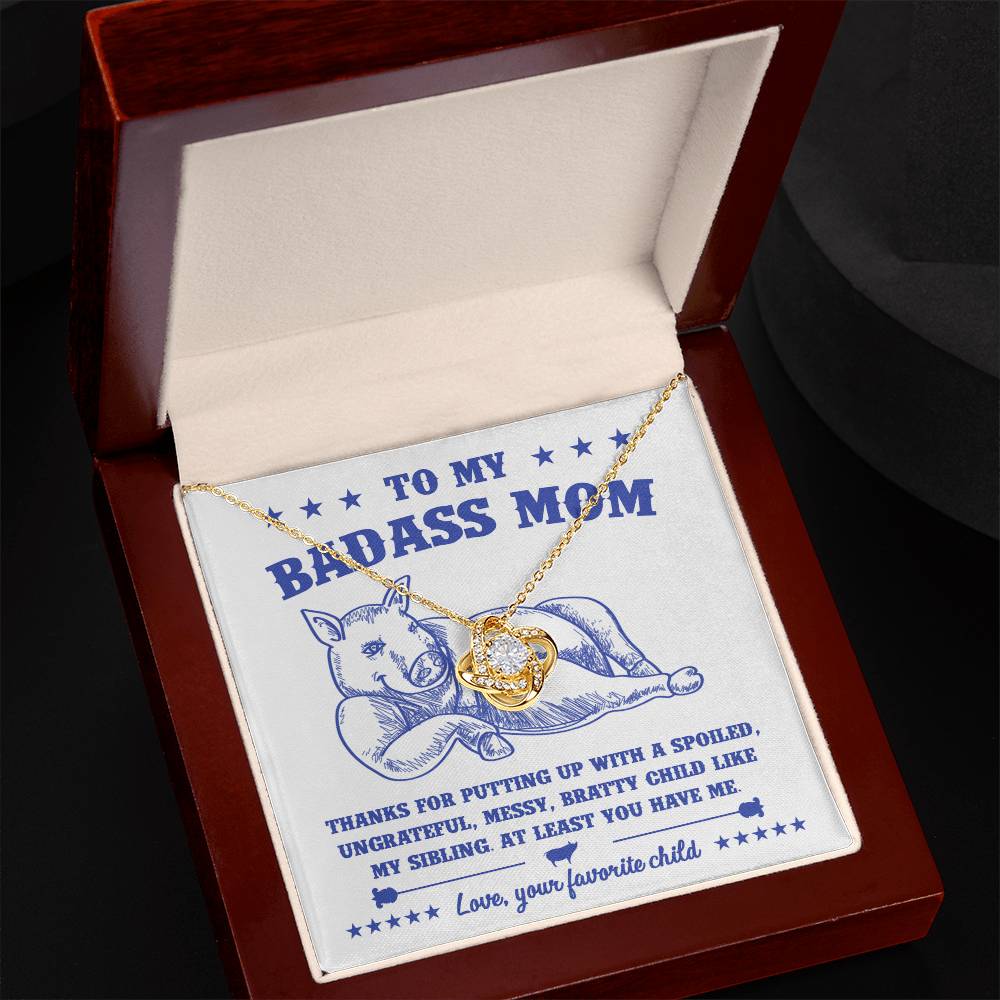 You Have Me - Love Knot Necklace For Mom