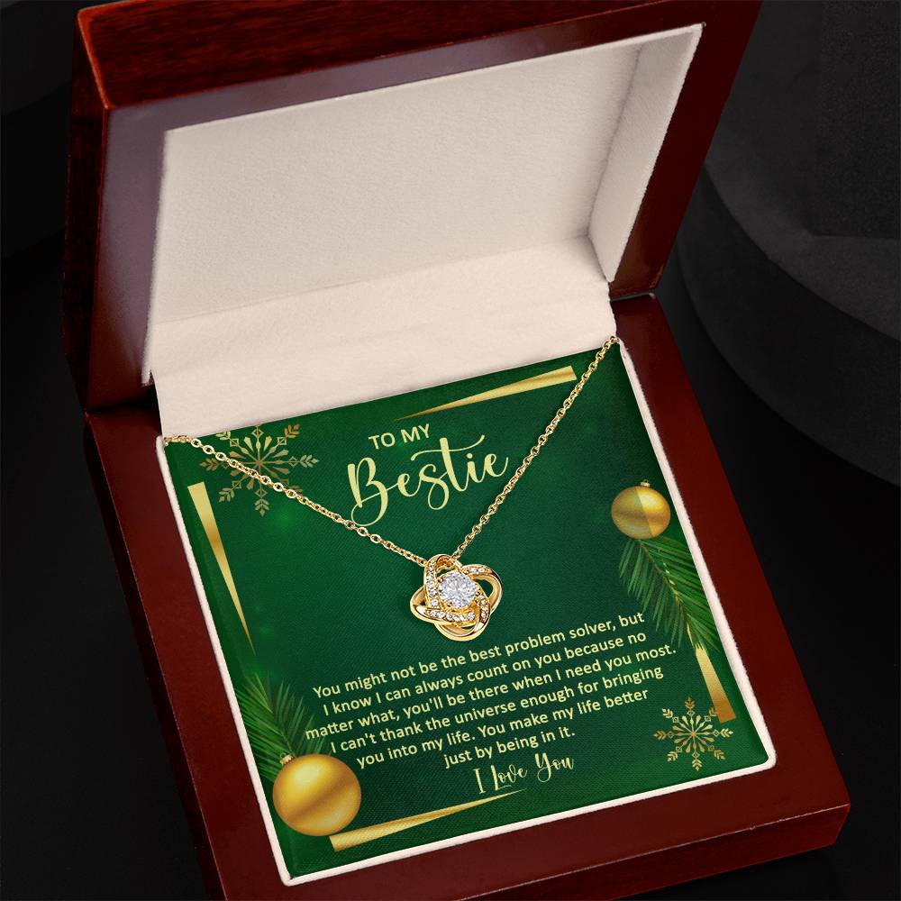 I Know I Can Always Count On You - Love Knot Necklace For Bestie For Christmas