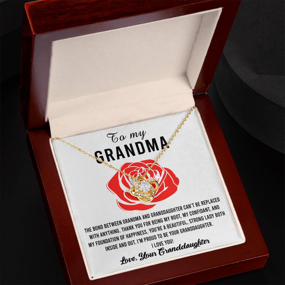 My Foundation Of Happiness - Love Knot Necklace For Grandma