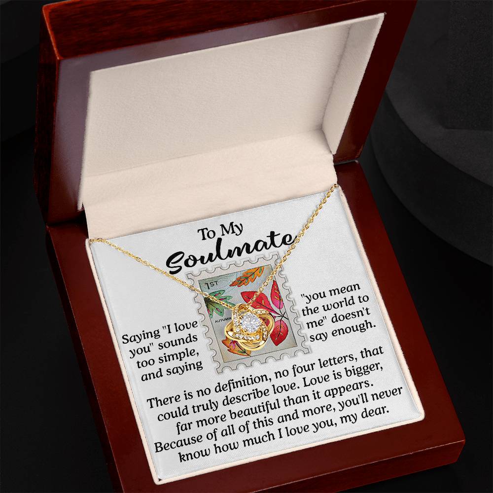 Far More Beautiful - Love Knot Necklace For Soulmate