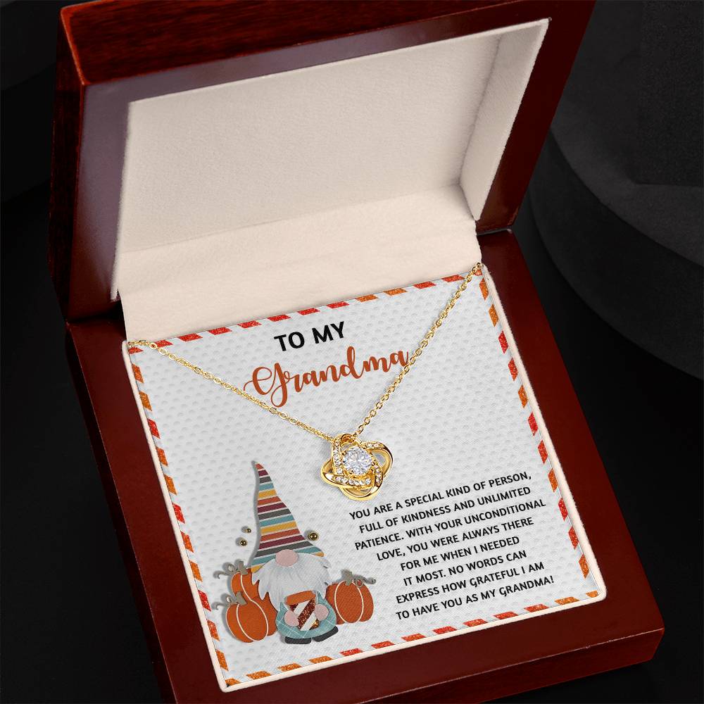 When I Needed It Most - Love Knot Necklace For Grandma