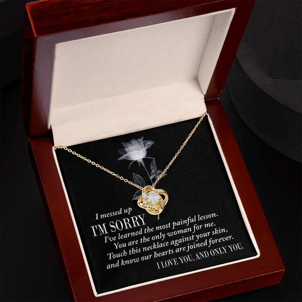 Painful Lesson - Love Knot Apology Necklace