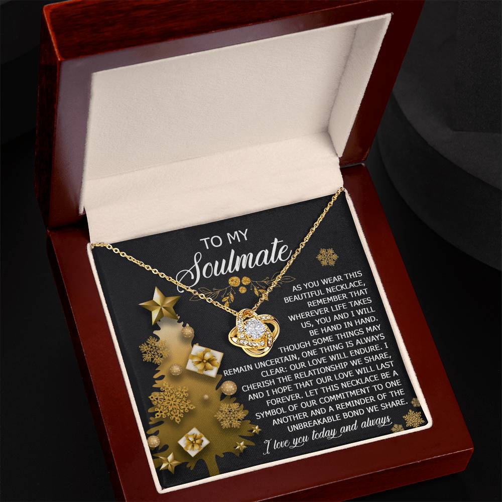 Our Love Will Endure - Love Knot Necklace For Soulmate For Christmas