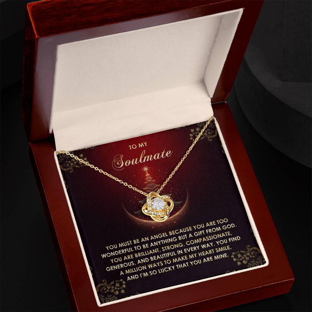 You Must Be An Angel - Love Knot Necklace For Soulmate For Christmas