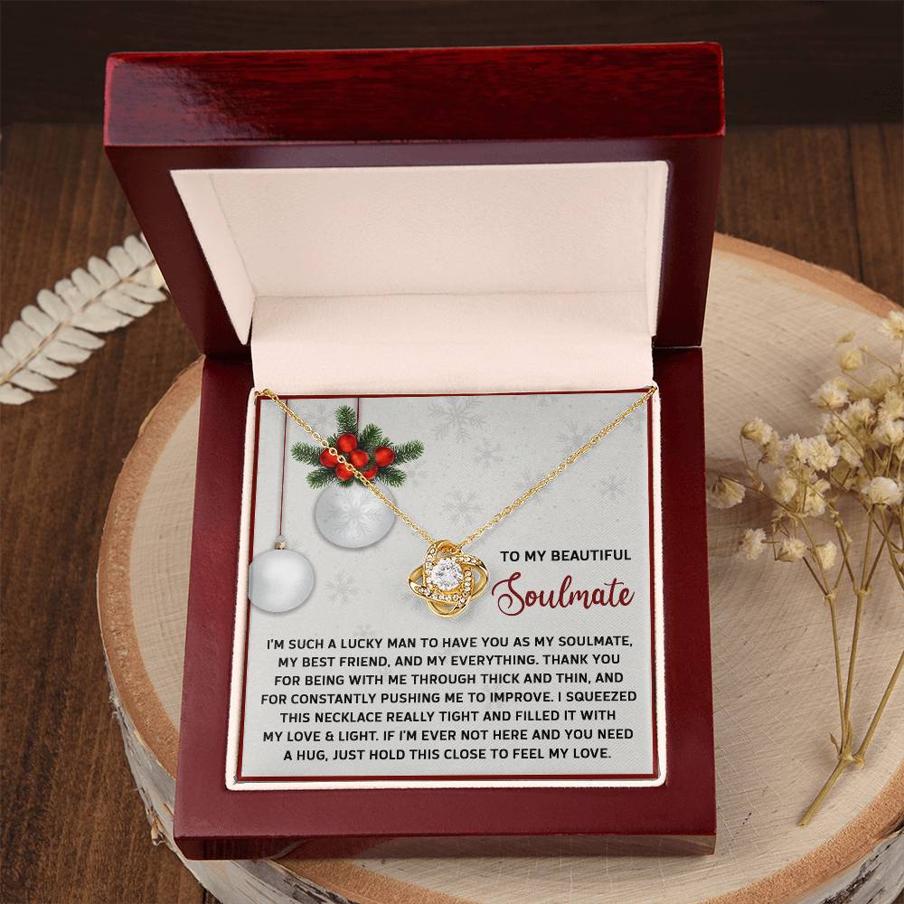 Feel My Love - Love Knot Necklace For Soulmate For Christmas