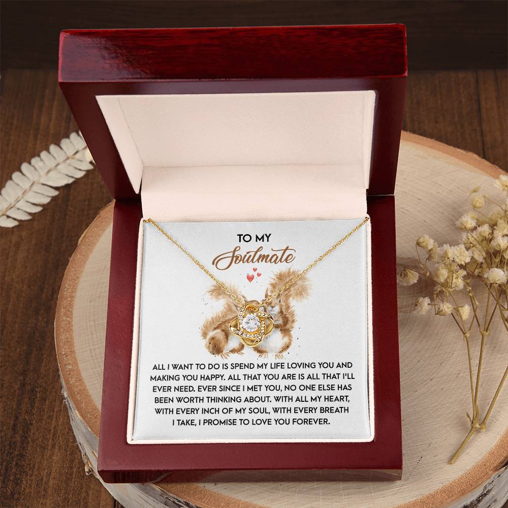 Making You Happy - Love Knot Necklace For Soulmate For Christmas