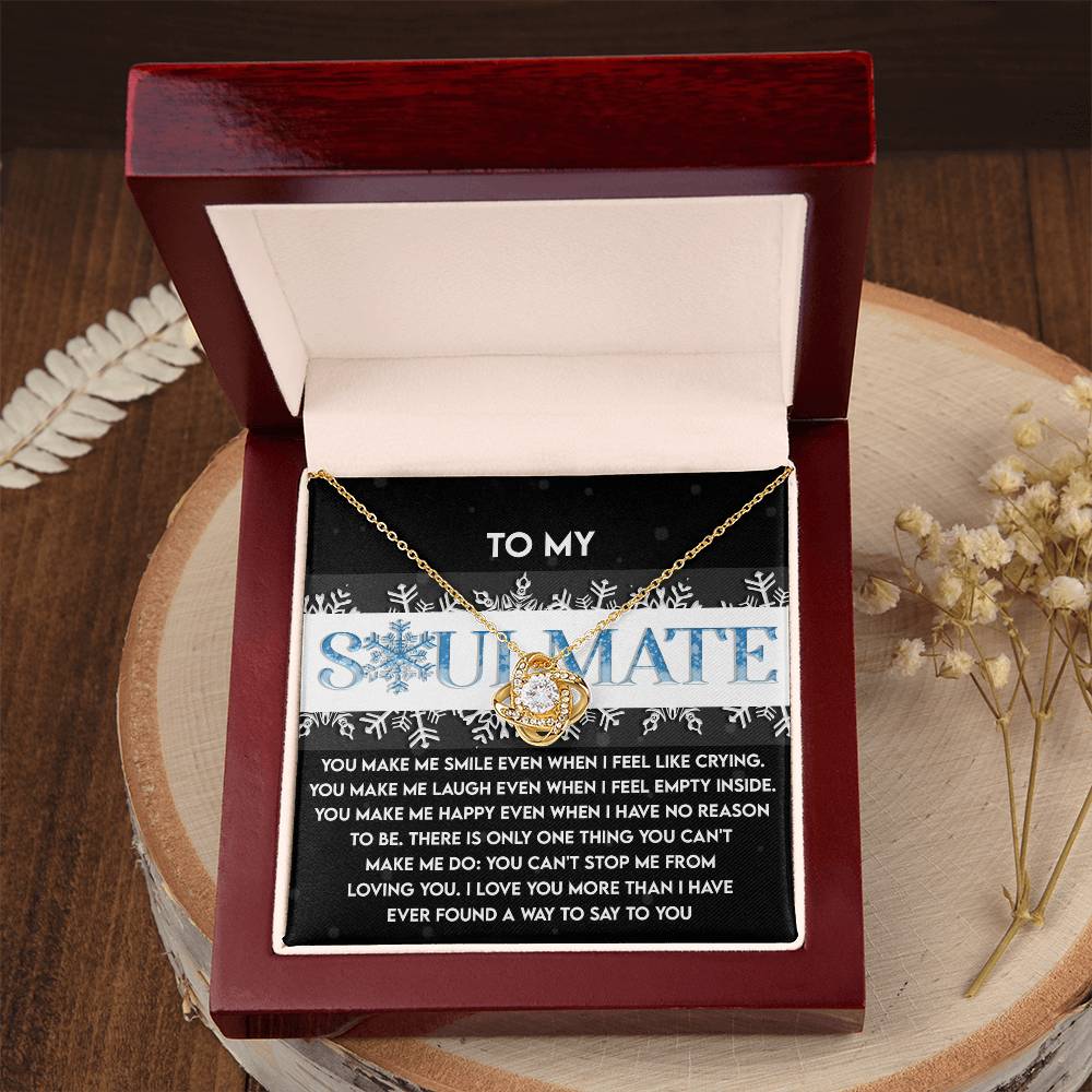 Loving You - Love Knot Necklace For Soulmate For Christmas