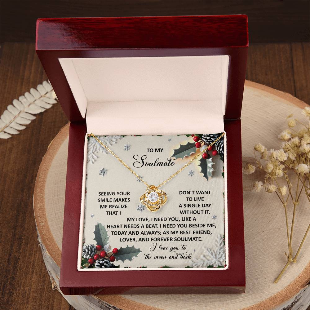 Forever Soulmate - Love Knot Necklace For Soulmate For Christmas