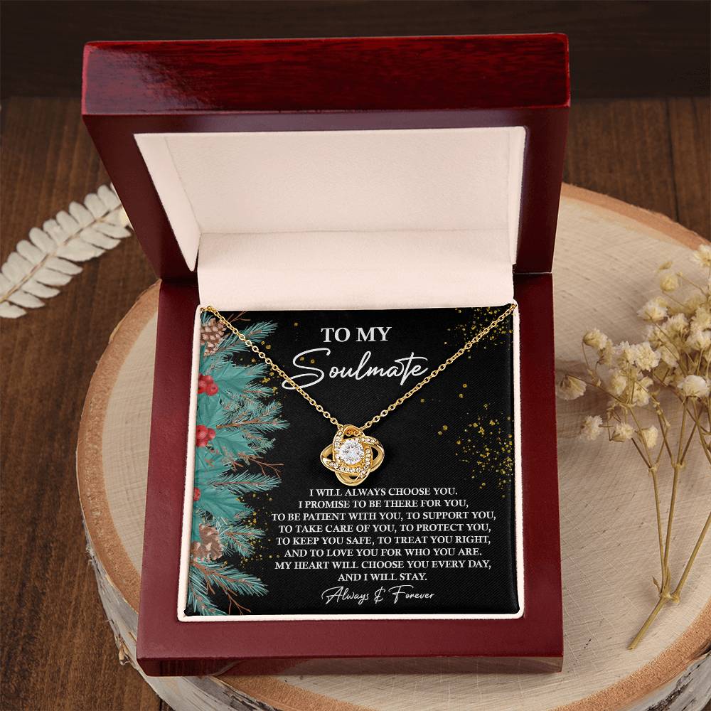 To Treat You Right - Love Knot Necklace For Soulmate For Christmas