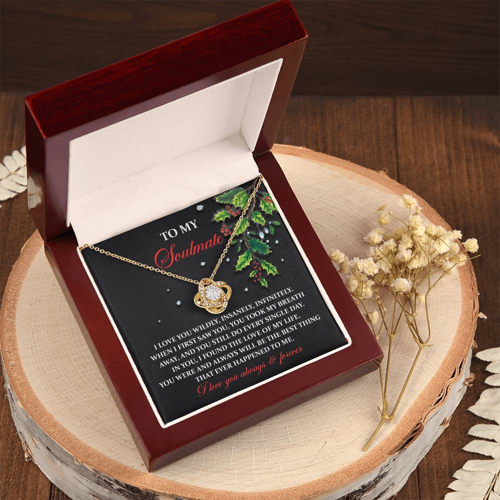 Love Of My Life - Love Knot Necklace For Soulmate For Christmas