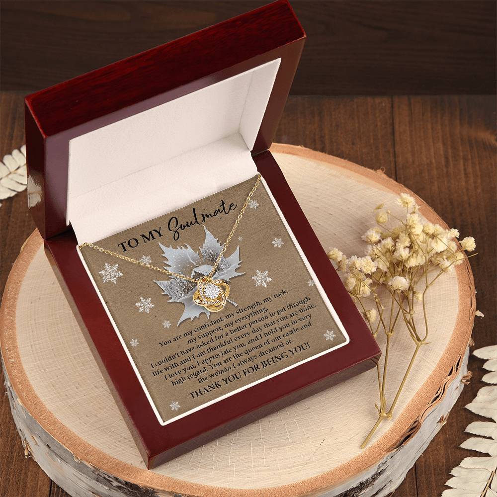Queen Of Our Castle - Love Knot Necklace For Soulmate For Christmas