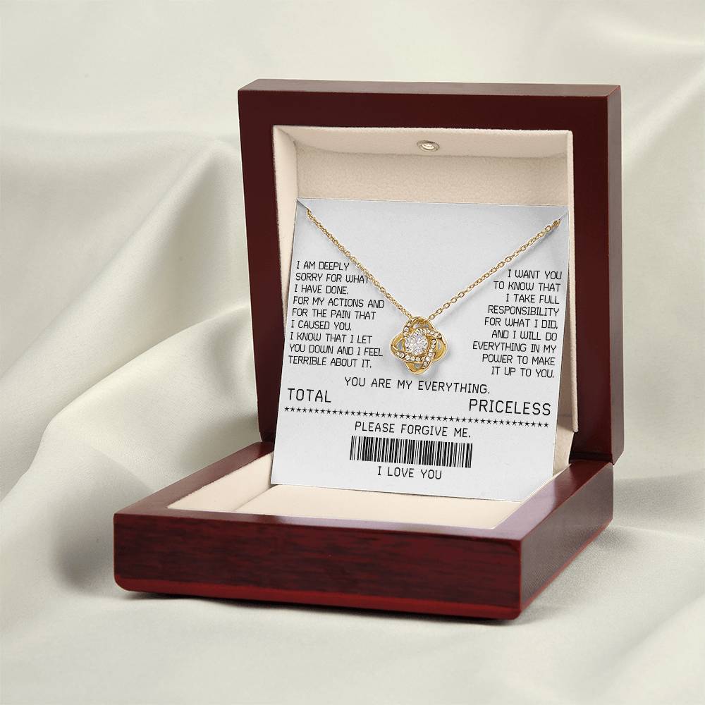 To Make It Up To You - Love Knot Apology Necklace