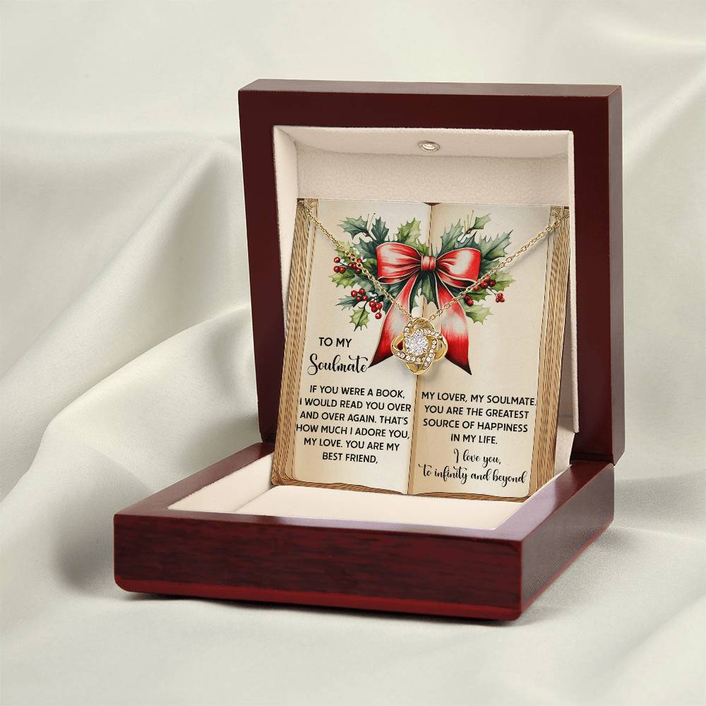 Over Again - Love Knot Necklace For Soulmate For Christmas