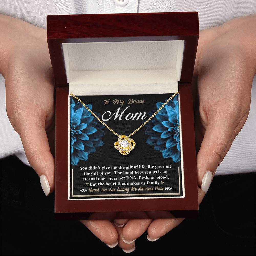Gift Of You - Love Knot Necklace For Bonus Mom