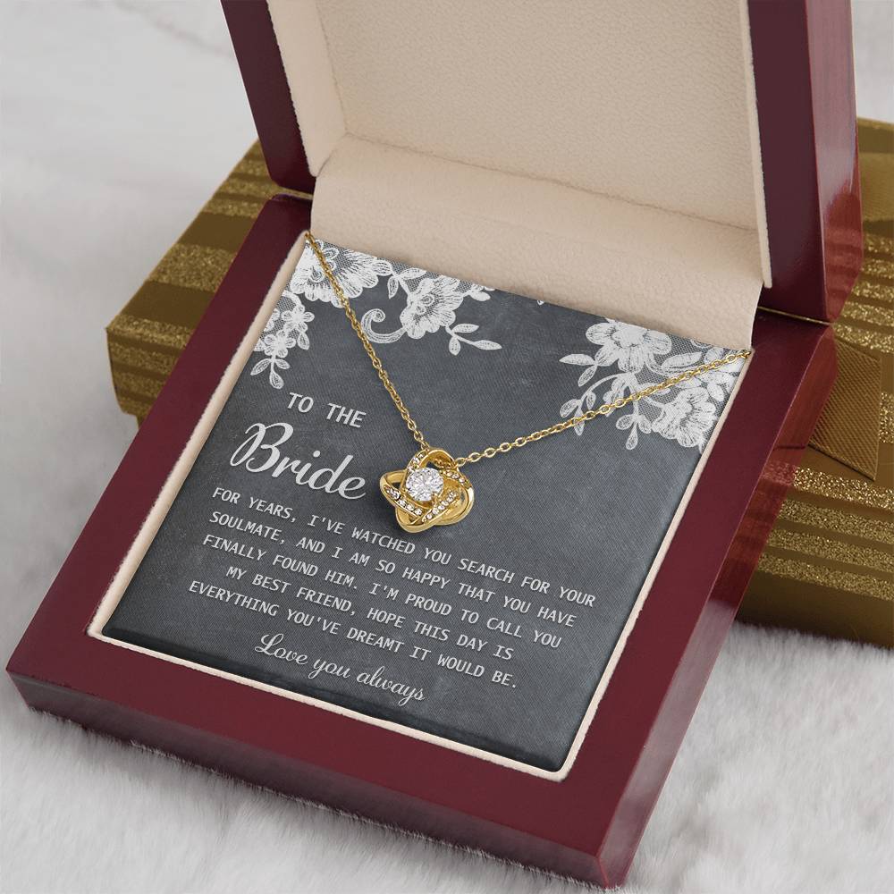 This Day - Love Knot Necklace For Bride From Best Friend