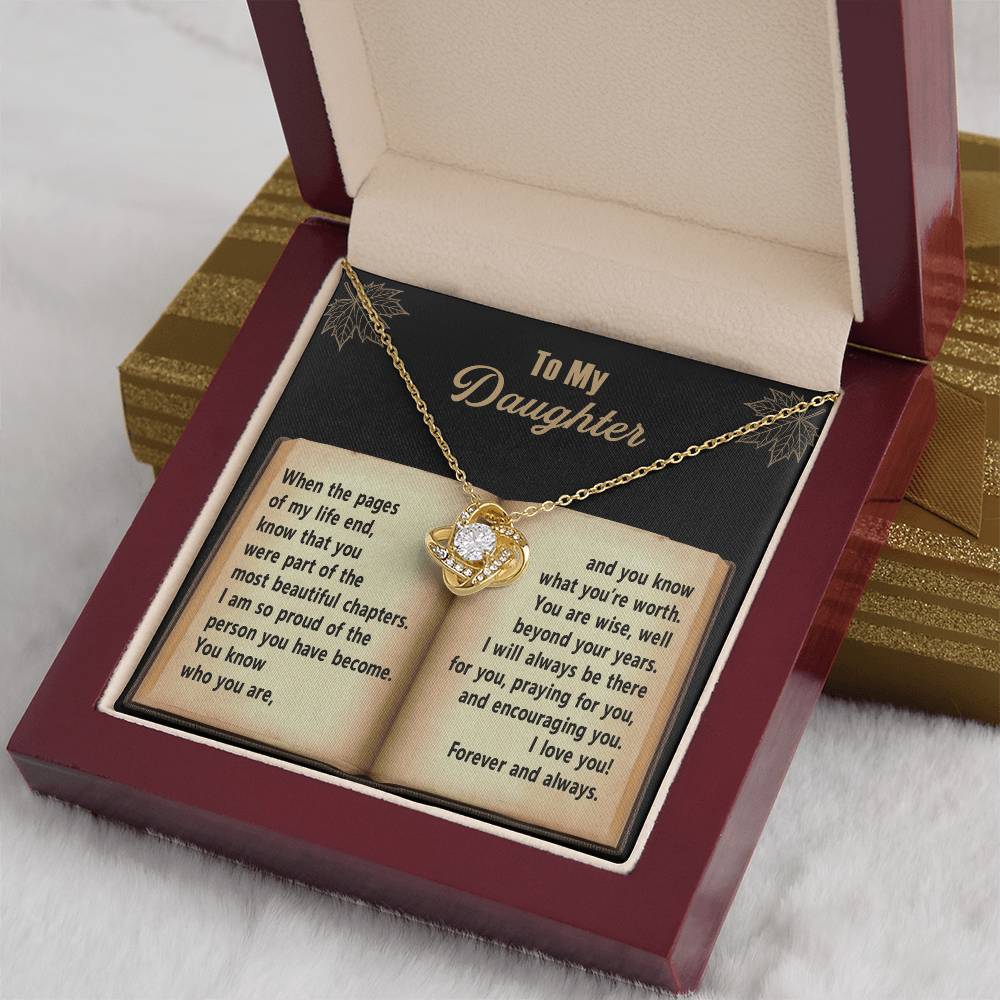 Beyond Your Years - Love Knot Necklace For Daughter
