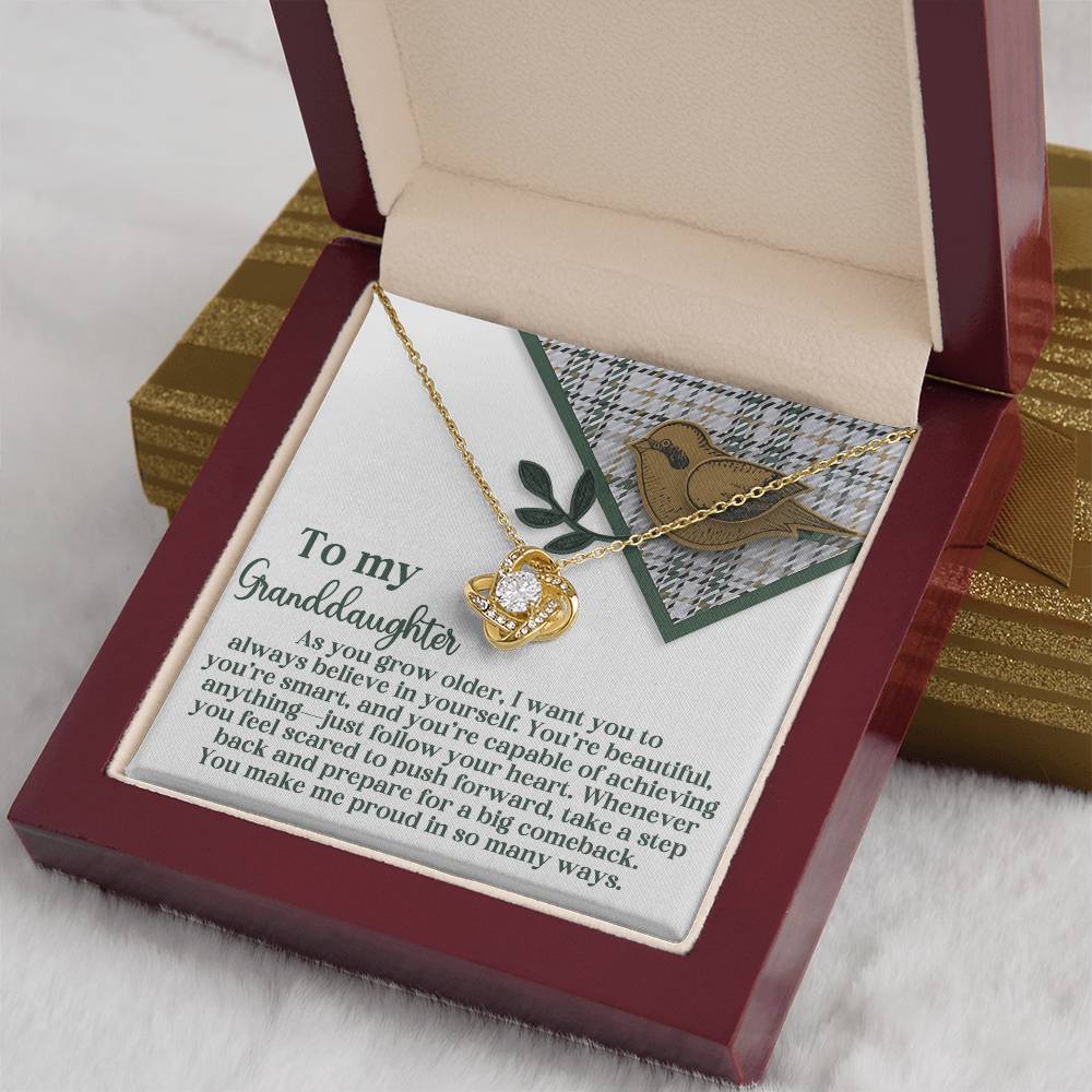 A Big Comeback - Love Knot Necklace For Granddaughter