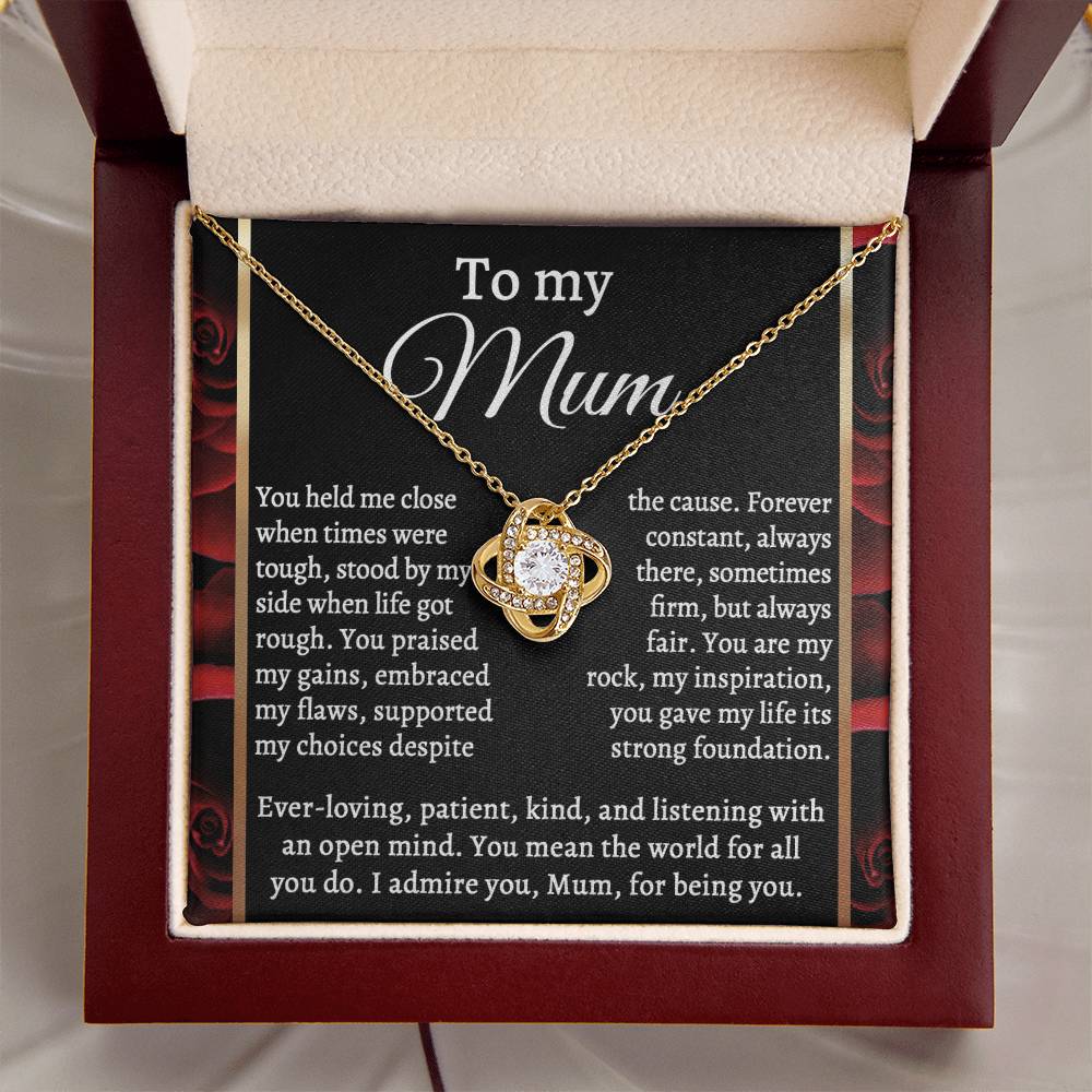 For All You Do - Love Knot Necklace For Mom